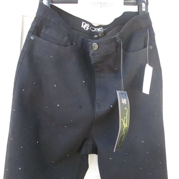 DG2 by Diane Gilman Denim - DG 2 Black Virtual Stretch Skinny Jeans 10Tall